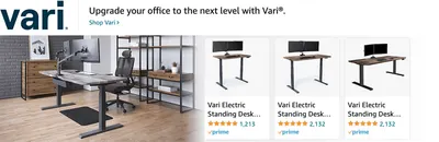 Sponsored Brands Ads for Amazon.com   standing desk
