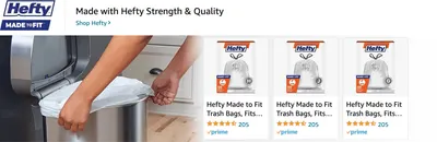 Sponsored Brands Ads for Amazon.com   trash bags
