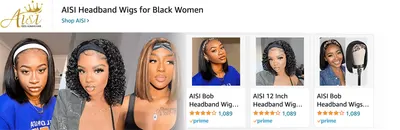 Sponsored Brands Ads for Amazon.com   wigs