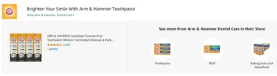 Sponsored Brands Ads for ArmAndHammer