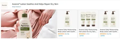 Sponsored Brands Ads for Aveeno