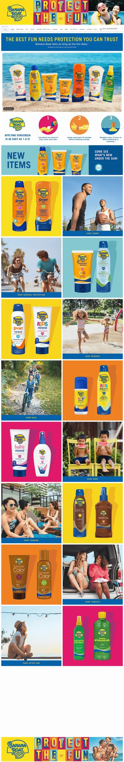 Brand Store for BANANA BOAT