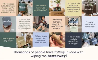 Review Images for Better wipes toilet roll 3