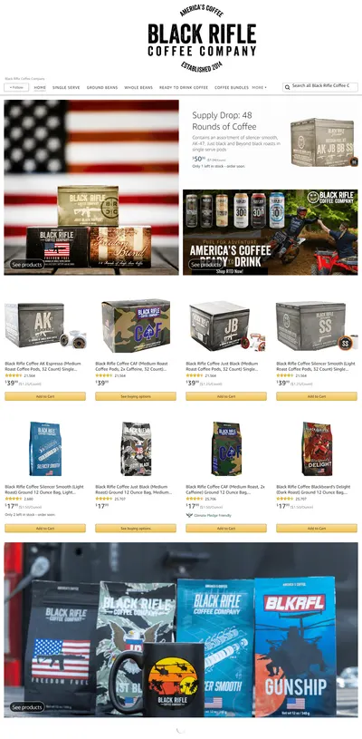 Brand Store for Black Rifle Coffee Company
