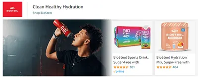 Sponsored Brands Ads for Clean Healthy Hydration
