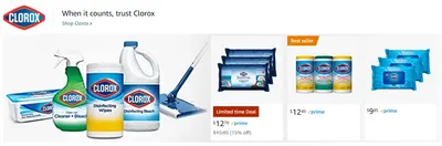 Sponsored Brands Ads for Clorox