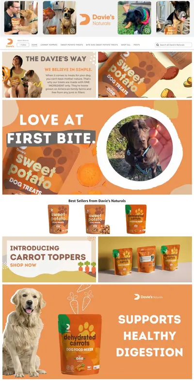 Basic A+ Content for Davie's Naturals 1