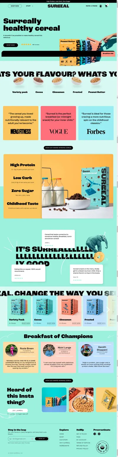 Amazon listing image for Eat Surreal