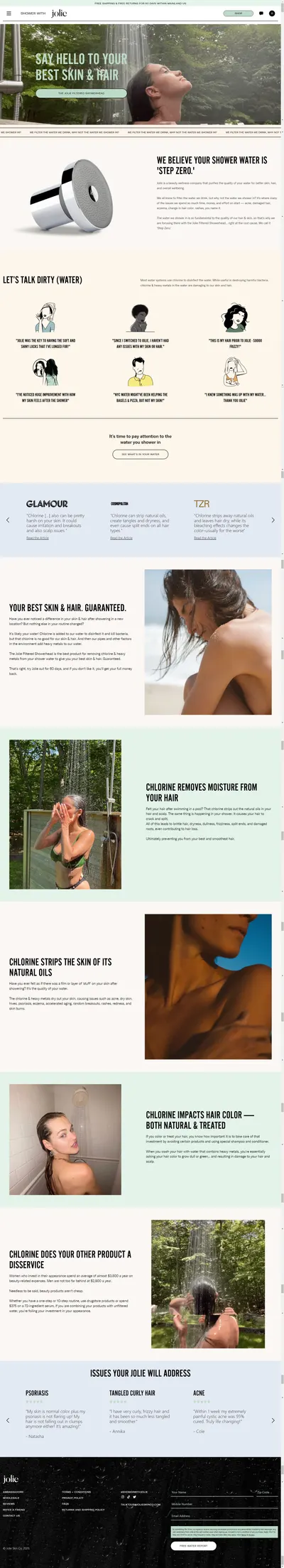 Amazon listing image for Jolie Skin Co