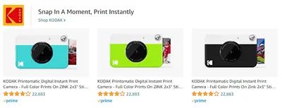 Sponsored Brands Ads for KODAK
