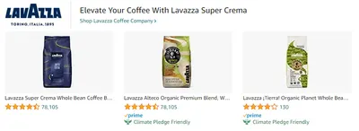 Sponsored Brands Ads for Lavazza