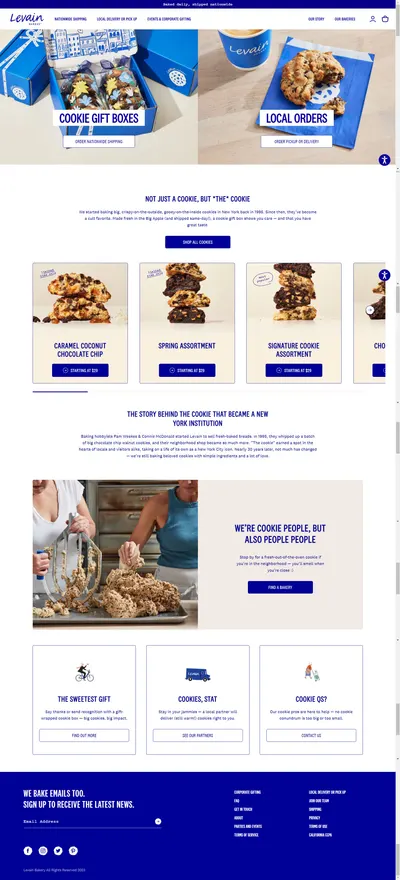 Amazon listing image for Levain Bakery