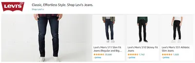 Sponsored Brands Ads for Levi's2