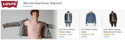 Sponsored Brands Ads for Levi's