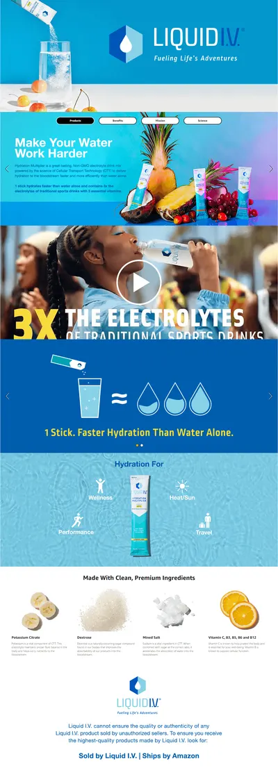 Premium A+ Content for LiquidIV HealthAndPersonalCare AA 3