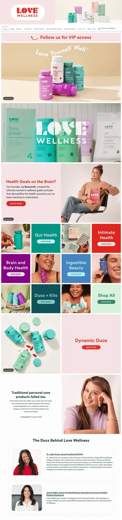 Brand Store for Love Wellness
