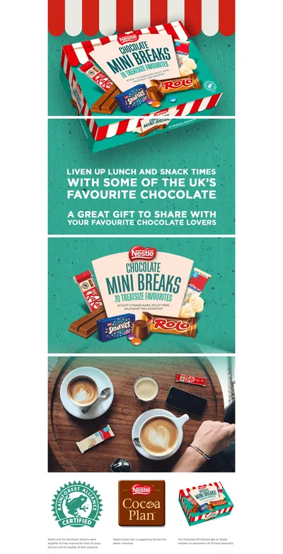 Basic A+ Content for Nestle Chocolate Mini's Selection Box