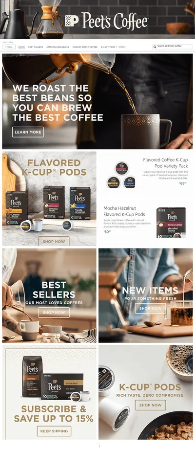 Brand Store for Peet’s Coffee