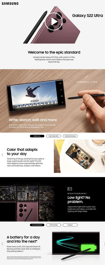 Premium A+ Content for Samsung 8