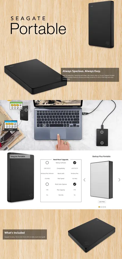 Premium A+ Content for Seagate ConsumerElectronics AA 1