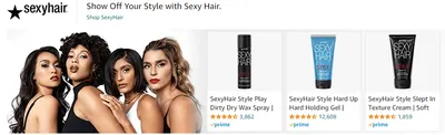 Sponsored Brands Ads for SexyHair