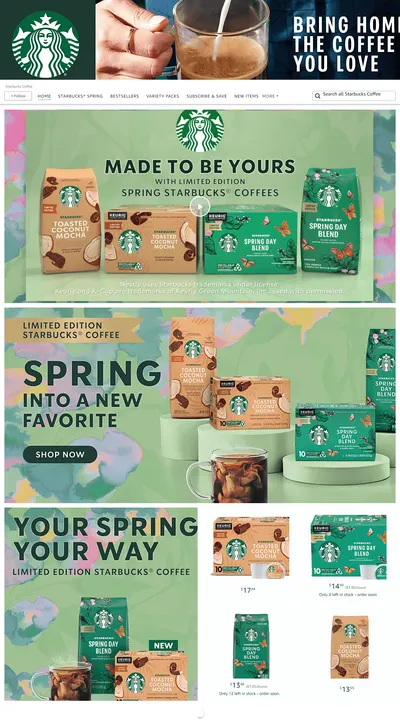 Brand Store for Starbucks Coffee
