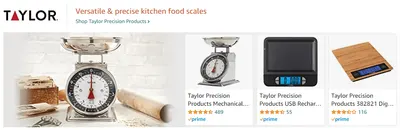 Sponsored Brands Ads for Taylor