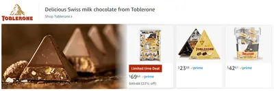 Sponsored Brands Ads for Toblerone