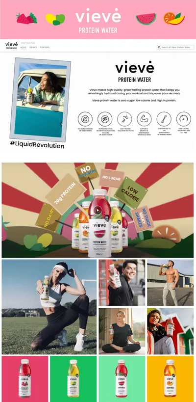 Brand Store for Vieve Protein Water 1