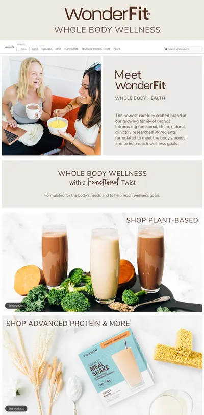 Brand Store for WonderFit 2