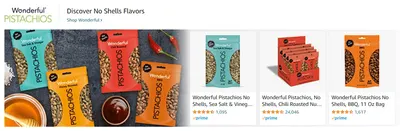 Sponsored Brands Ads for WonderfulPistachios
