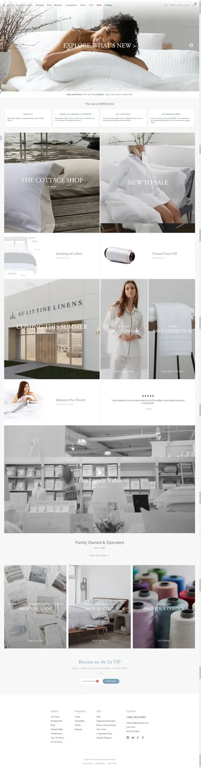 Amazon listing image for aulitfinelinens.com
