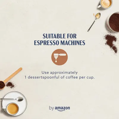 Secondary Images for by Amazon Ground Coffee Espresso Crema