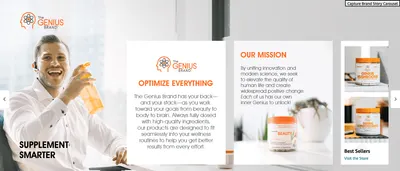 Brand Story for Amazon.com: Genius Lions Mane Supplement Capsules