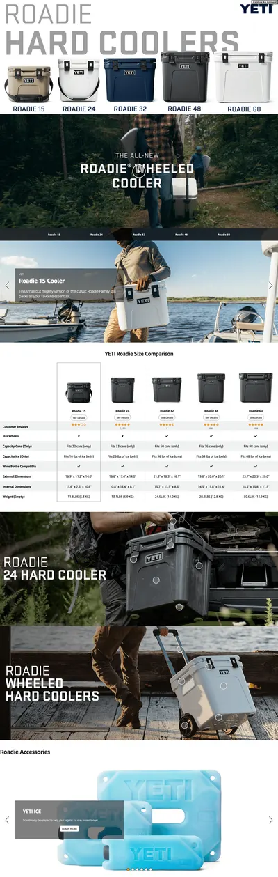 Premium A+ Content for Amazon.com : YETI Roadie 15 Hard Cooler with DoubleDuty Shoulder Strap