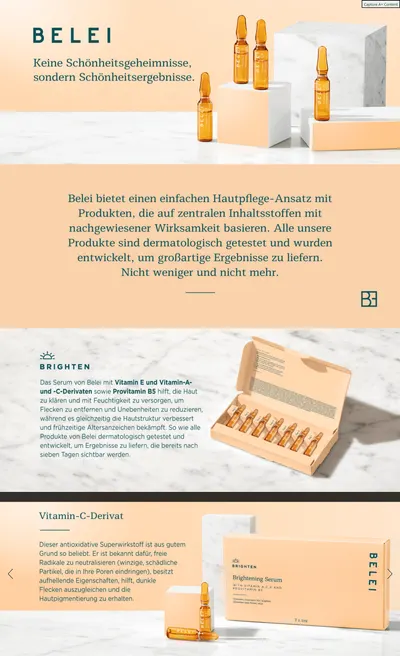Premium A+ Content for Amazon-Marke: Belei