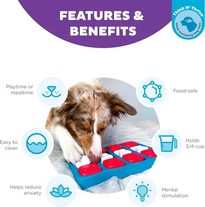 Secondary Images for Amazon.com: Outward Hound Nina Ottosson Dog Brick Dog Puzzle Interactive Treat Puzzle…