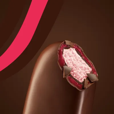 Secondary Images for Magnum Double Raspberry with chocolate made from Rainforest Alliance Certified cocoa Ice…