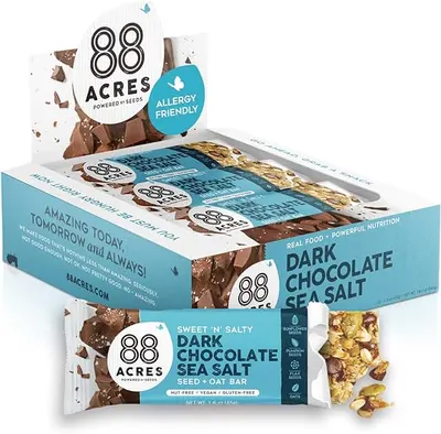 Main Images for Amazon.com : 88 acres dark chocolate sea salt bars