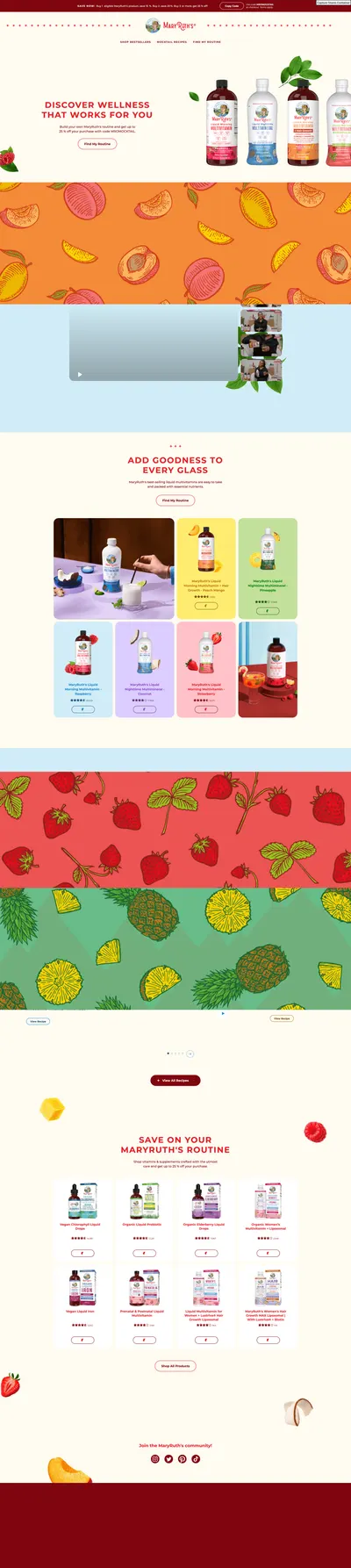 Brand Store for Amazon.com: MaryRuth Organics: Multi-Mocktails