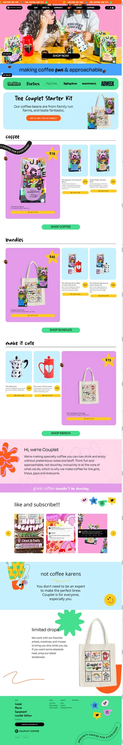 Amazon listing image for coupletcoffee.com
