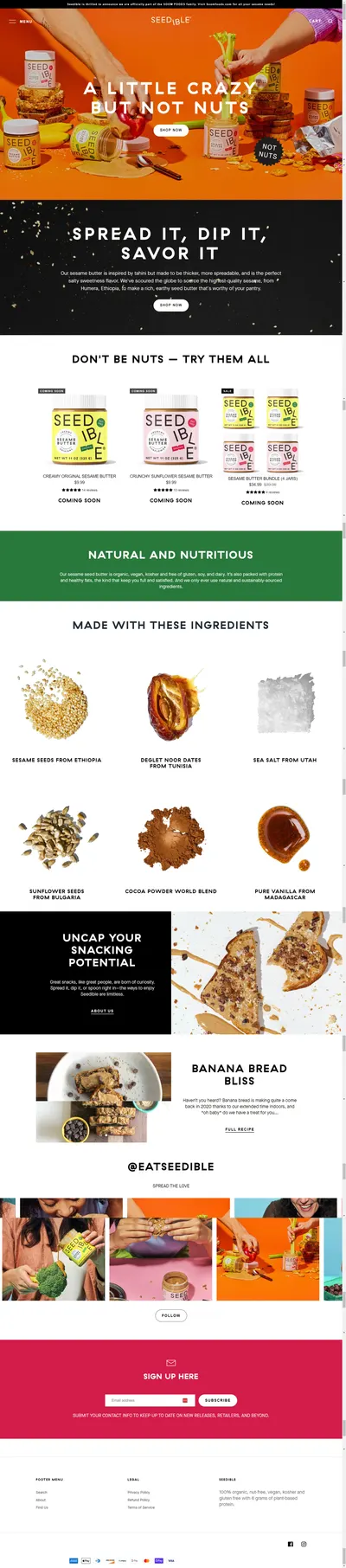 Amazon listing image for eatseedible.com