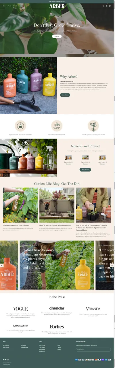 Amazon listing image for growarber.com