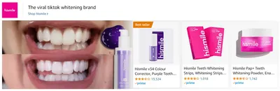 Sponsored Brands Ads for hismile