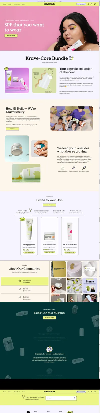 Amazon listing image for kravebeauty.com