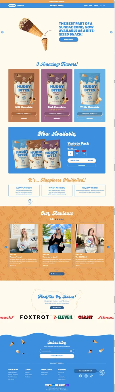 Amazon listing image for muddybites.com
