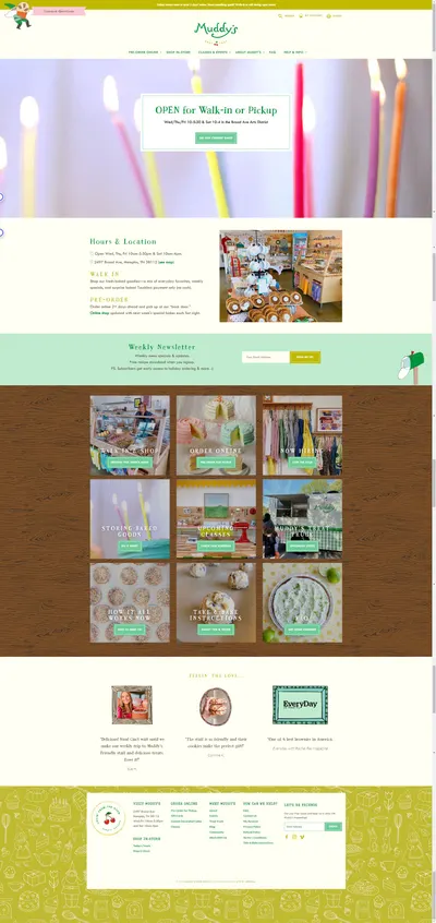Amazon listing image for muddysbakeshop.com