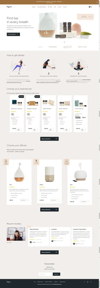 Amazon listing image for pilgrim-aromatherapy.myshopify.com
