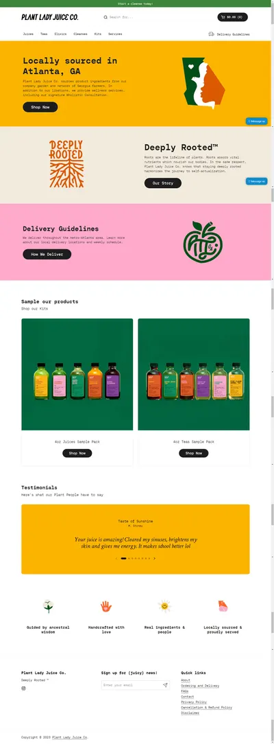 Amazon listing image for plantladyjuice.co