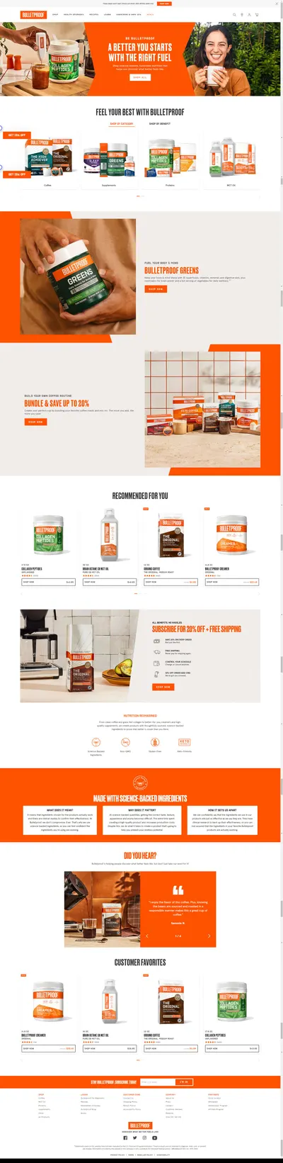 Amazon listing image for shop.bulletproof.com